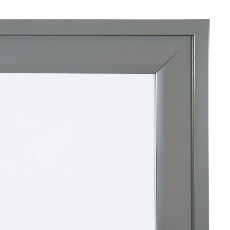 DesignOvation Bosc Decorative Framed Magnetic Dry Erase Board, Gray, 18.5x27.5 - Image 3